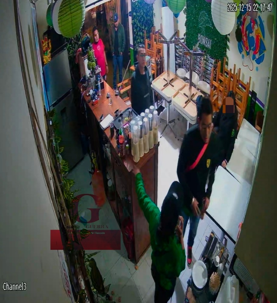 Denuncian inacción policial tras agresión en restaurante japonés en Tlaxcala