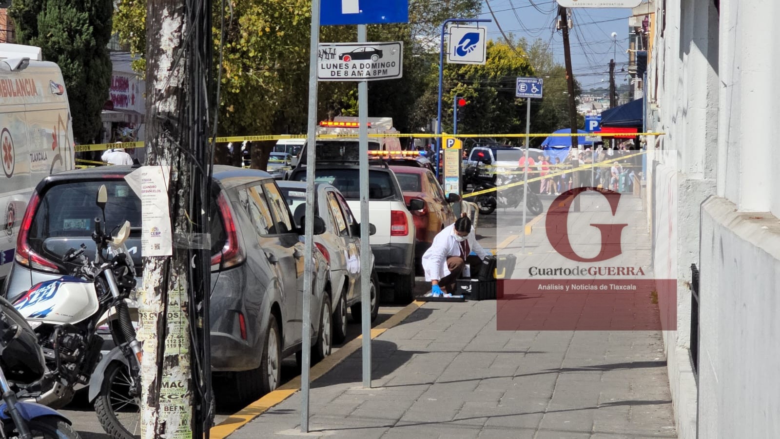 Balean y matan a hombre en pleno centro de Apizaco para robarle 200 mil pesos