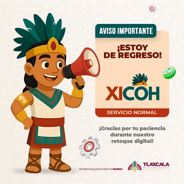 Vuelve ‘Xicoh’ renovado y el Ayuntamiento de Tlaxcala fortalece la atención ciudadana digital