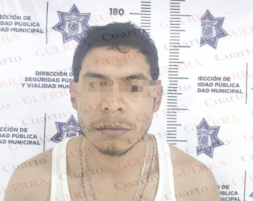 Cae en Zacatelco sujeto tras robar camioneta en Ocotlán; arcos de seguridad le truncan la huída