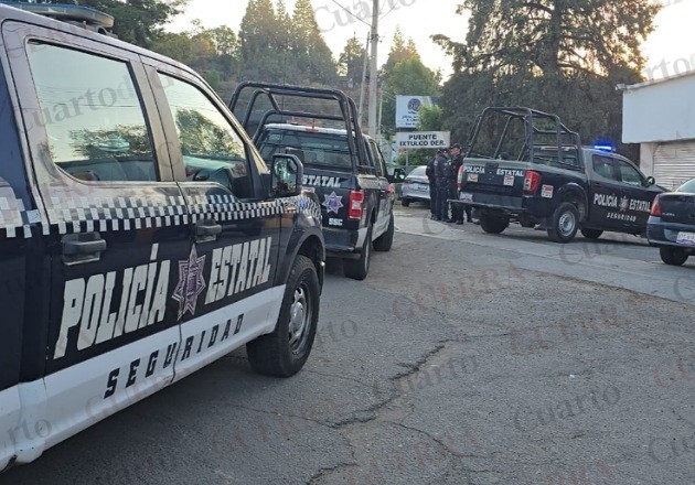 Excesivo despliegue policial por choque contra registro de luz en Atempan, Tlaxcala