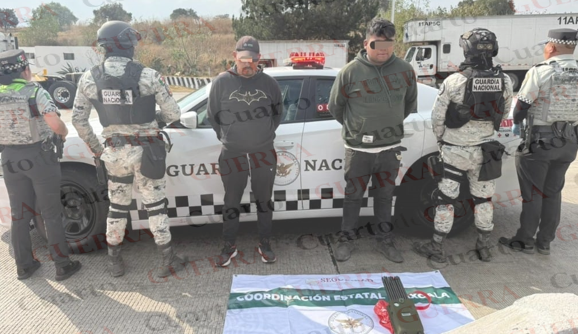 Guardia Nacional captura a sujetos con inhibidor de señal en el Arco Norte