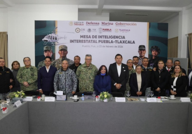 Gobiernos de Tlaxcala, Puebla y Fuerzas Armadas sostienen Mesa de Inteligencia Interestatal