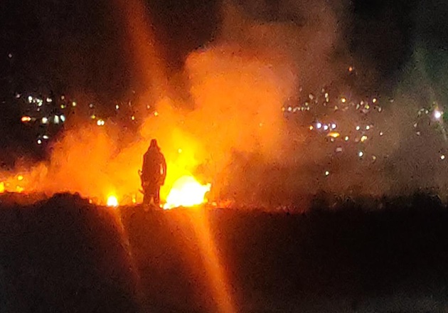 Dirección de Seguridad Pública de Huamantla atiende incendio de pastizal y evita mayores afectaciones