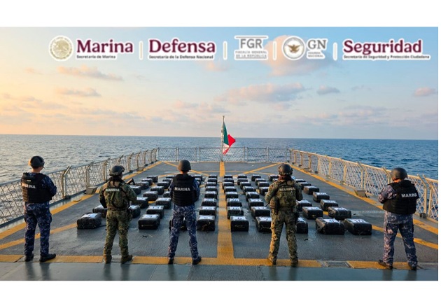 En una operación marítima aseguran casi dos toneladas de presunta cocaína