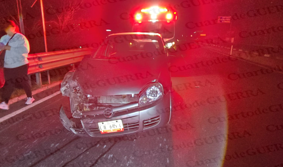 Joven ebrio provoca accidente y deja un músico herido en Totolac