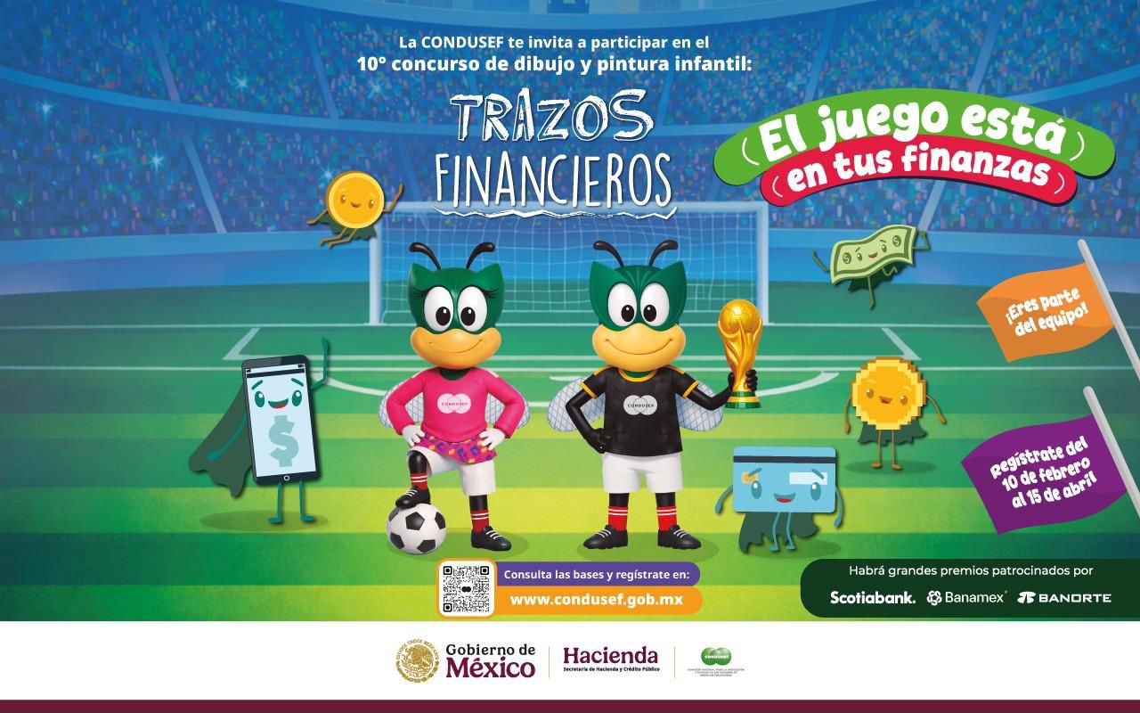 Invitan a niñas y niños de Huamantla a participar en el 10° concurso infantil 'Trazos Financieros'