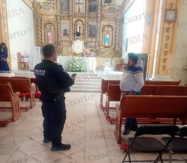Ladrones 'vacían' la iglesia de San Luis Rey en Apizaco; se llevan equipo de 70 mil pesos y las limosnas