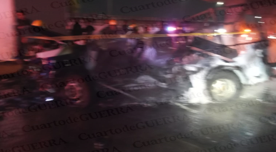 Policía estatal de Puebla muere calcinado tras chocar e incendiarse su patrulla