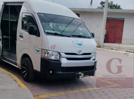 Sujetos armados roban colectiva de la ruta Texmolac y 'levanta' al chofer en Apizaco