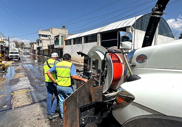 Gobierno Municipal de Tlaxcala da atención preventiva a drenaje pluvial y sanitario en Acuitlapilco