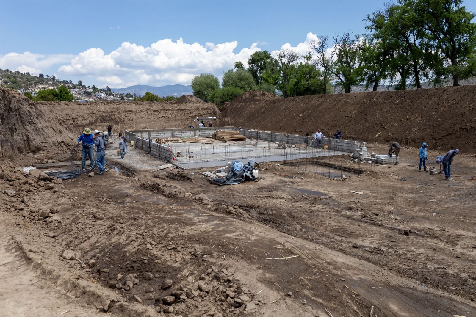 Huamantla fortalece infraestructura hidráulica con construcción de planta de tratamiento en comunidades de Tecoac