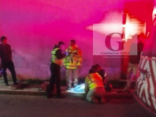 Trágico accidente en Santa Cruz Tlaxcala: Joven motociclista muere tras chocar contra una piedra