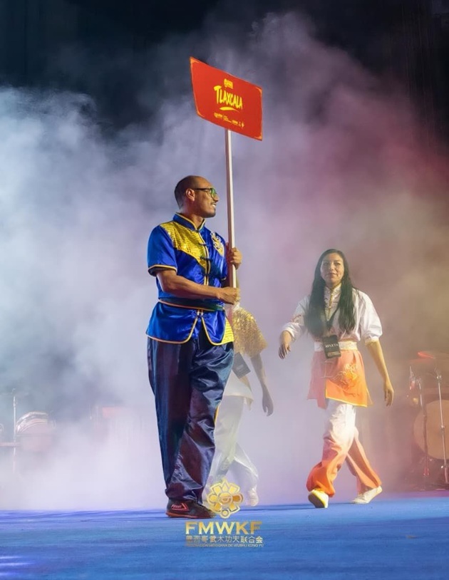 Presidente Alfonso Sánchez García reconoce a deportistas tlaxcaltecas que representan al estado en nacional de Wushu Kung Fu