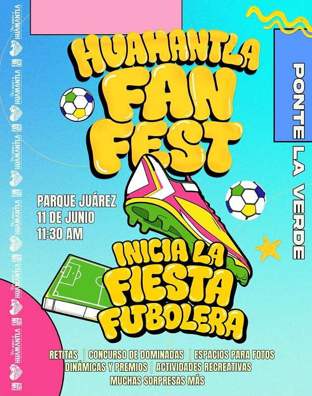 Huamantla da el silbatazo inicial a la fiesta futbolera con el Fan Fest Huamantla