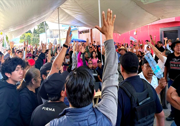 Avalan vecinos de Ixcotla proyecto del IMSS para Chiautempan