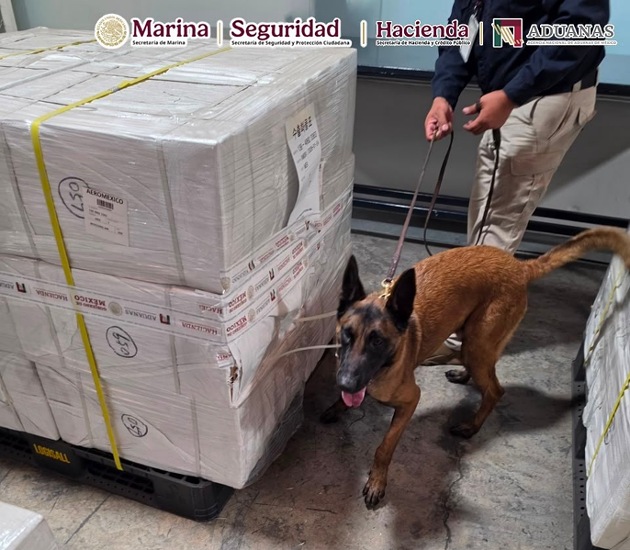 ANAM, Marina y SSPC aseguran cerca de tres millones de cigarros ilícitos en el AICM