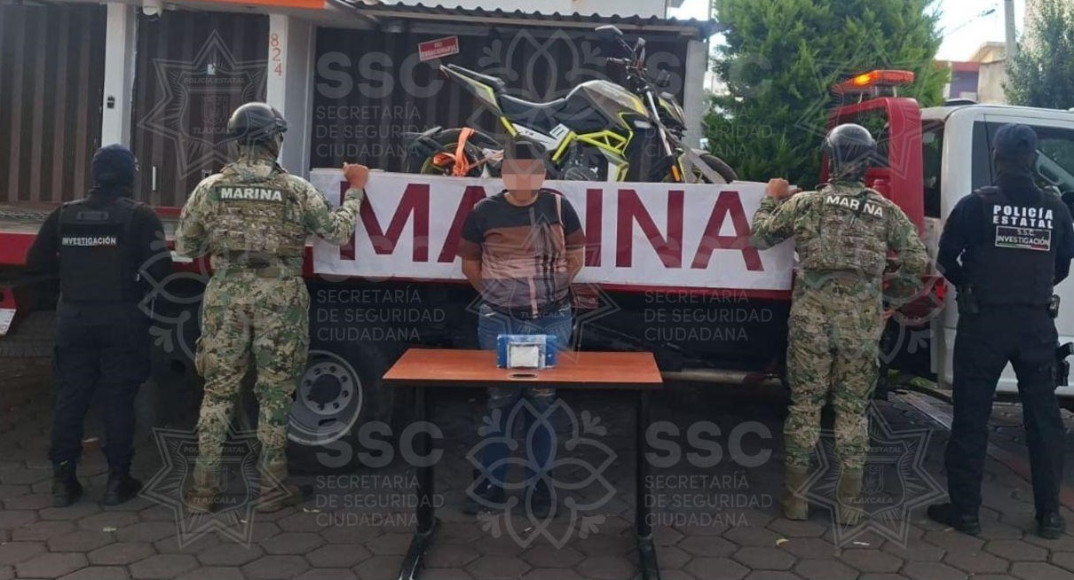 Detienen SSC y Marina a sujeto por delitos contra la salud