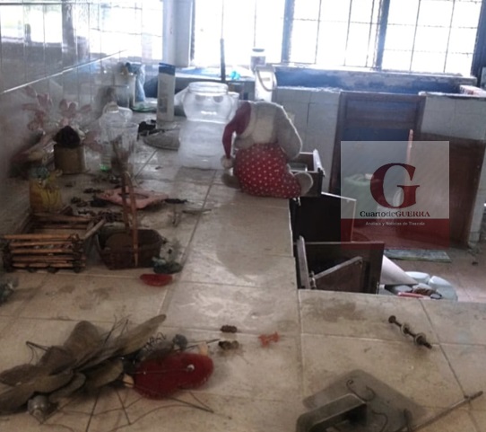 Atrapan a sujeto robando tubería de cobre en una casa deshabitada en Chiautempan