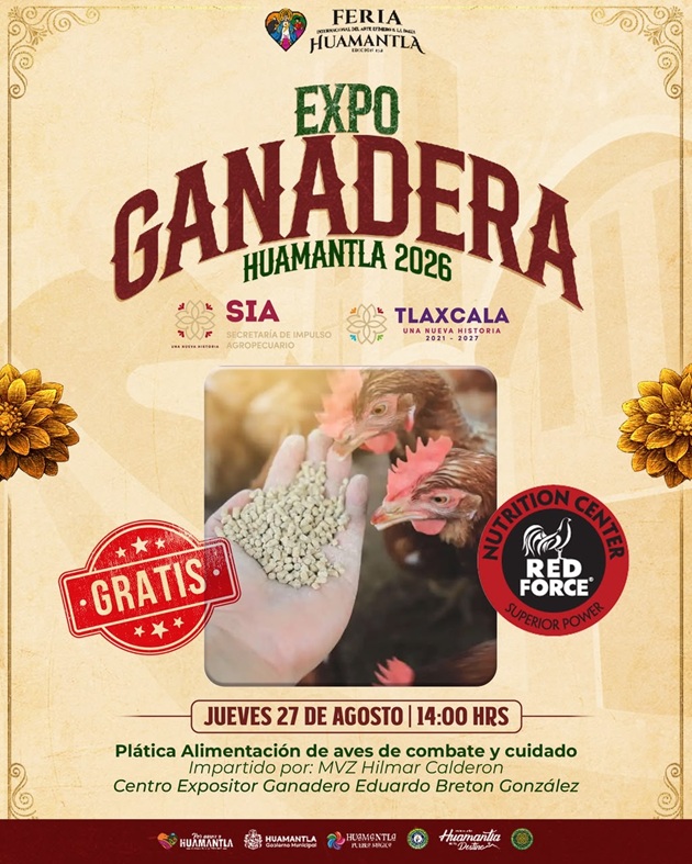 Huamantla impulsa el conocimiento de las aves de combate en la Expo Ganadera 2026