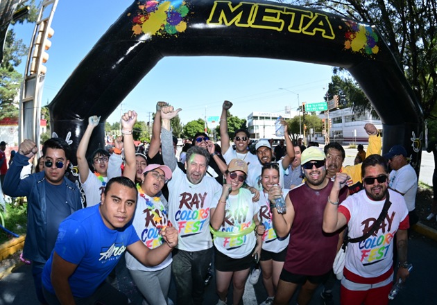 Todo un éxito la carrera por el mes de la juventud 'Ray Colors Fest' en Tlaxcala